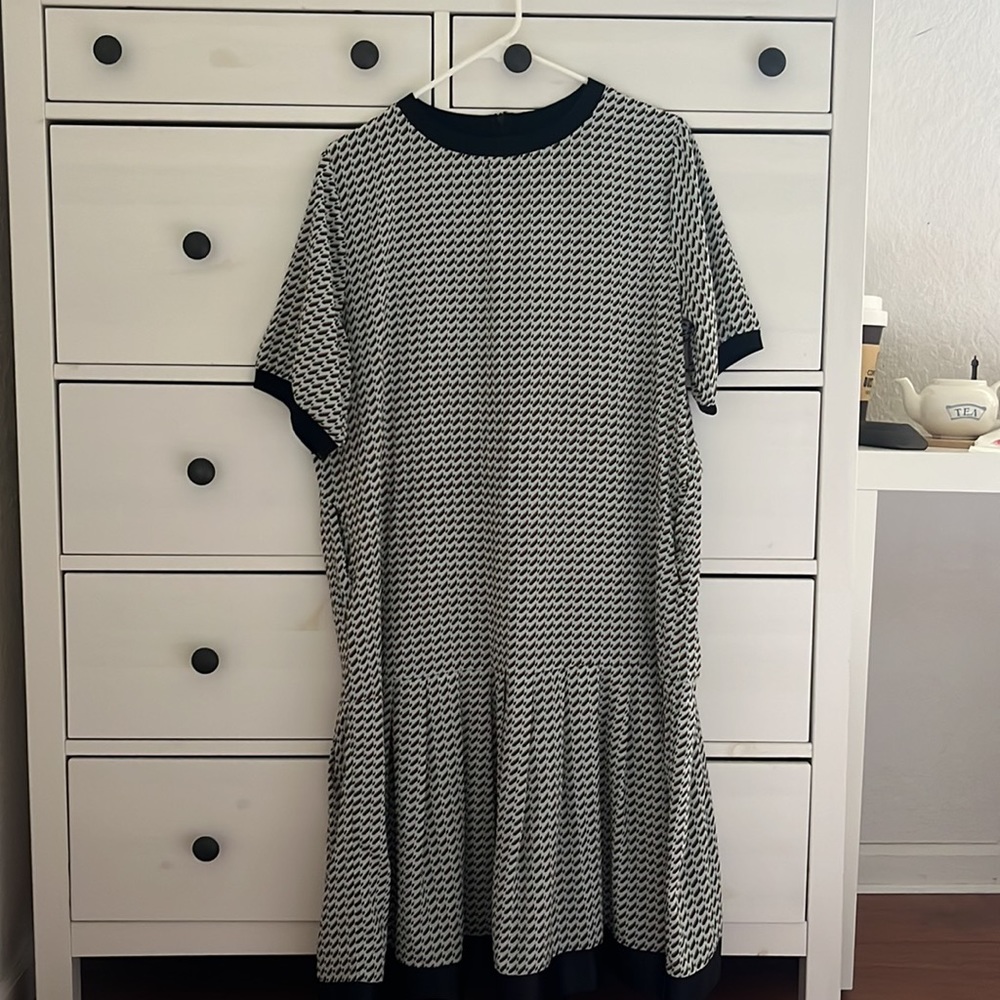 1920s Style Long Drop-waist Dress